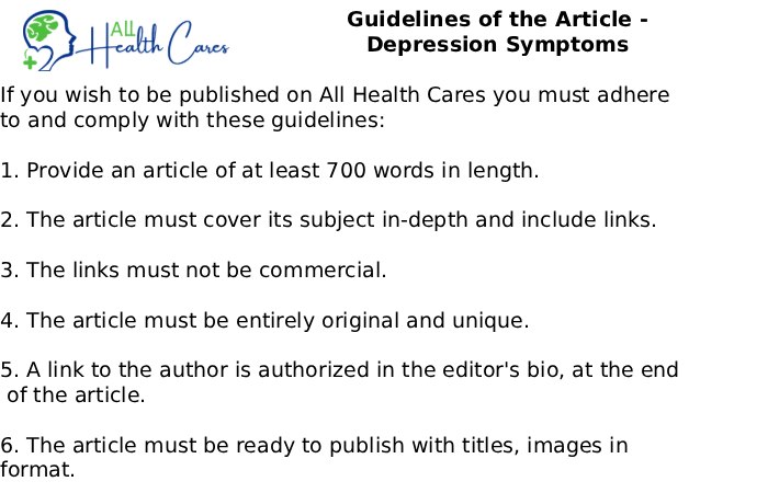 Guidelines of the Article - Depression Symptoms